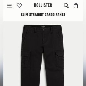 NWT HOLLISTER SLIM STRAIGHT CARGO PANTS